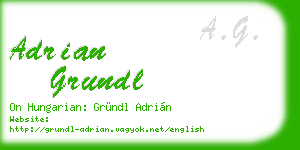 adrian grundl business card
