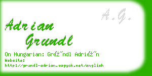 adrian grundl business card